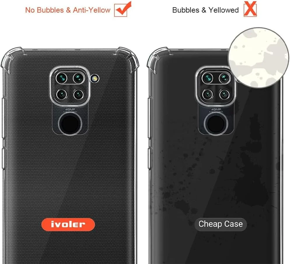 کاور محافظ شفاف مارگون برای گوشی شیائومی ردمی نوت 9، بامپر لبه نرم TPU با قابلیت جذب شوک و گوشه های تقویت شده کاور محافظ شفاف مارگون برای گوشی شیائومی ردمی نوت 9، بامپر لبه نرم TPU با قابلیت جذب شوک و گوشه های تقویت شده