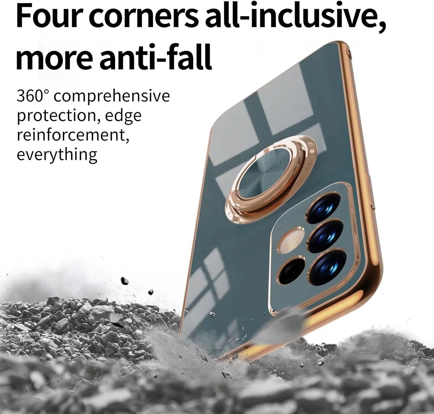 کاور ایلینگ مناسب برای شیائومی ردمی 14C / شیائومی پوکو C75 با پایه انگشتی 360 درجه، طراحی لوکس با لبه طلایی آبکاری شده، جنس سیلیکون TPU نرم و ضد ضربه، بسیار باریک، مناسب بانوان (بنفش) کاور ایلینگ مناسب برای شیائومی ردمی 14C / شیائومی پوکو C75 با پایه انگشتی 360 درجه، طراحی لوکس با لبه طلایی آبکاری شده، جنس سیلیکون TPU نرم و ضد ضربه، بسیار باریک، مناسب بانوان (بنفش)