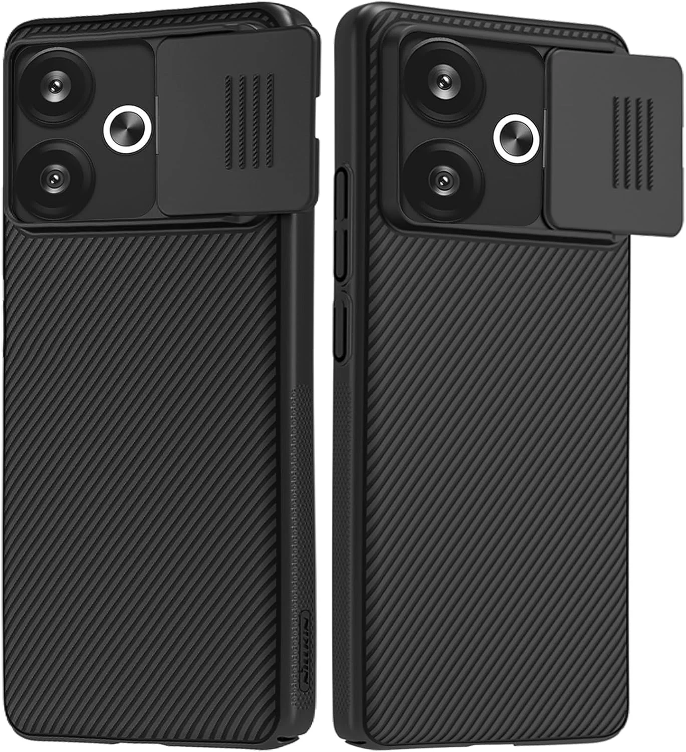 قاب محافظ گوشی شیائومی پوکو F6، کاور کشویی محافظ لنز دوربین، کاور پشتی ضربه گیر TPU با بالشتک هوا، ضد اثر انگشت و باریک