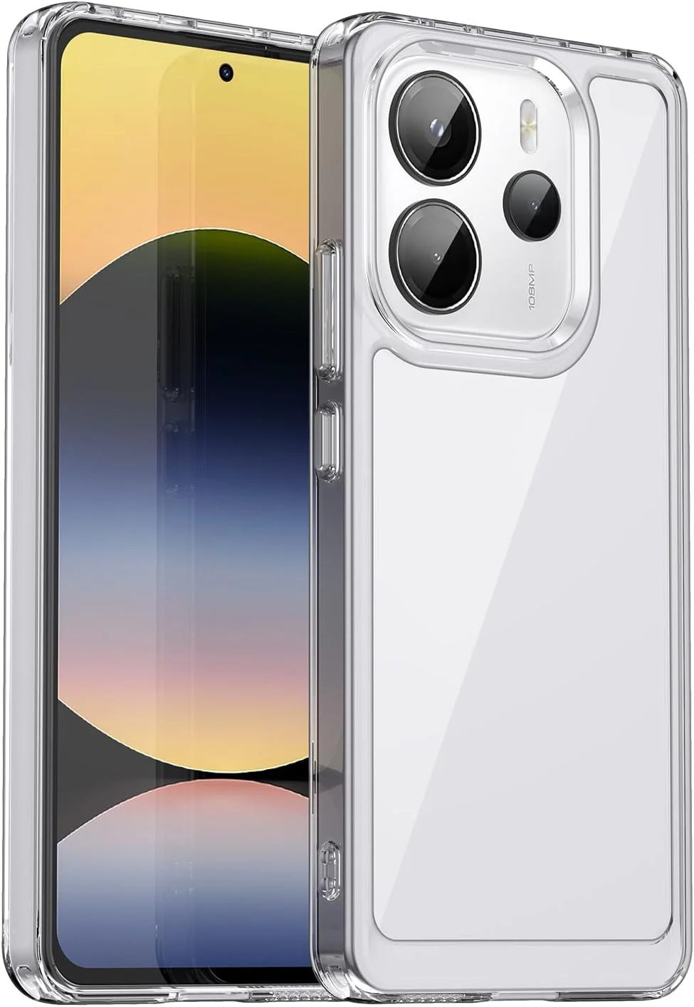 قاب گوشی OIATROE برای شیائومی Redmi Note 14 4G، قاب پشتی شفاف [ضد خش] [TPU شیک و باریک] [جذب شوک] قاب محافظ برای شیائومی Redmi Note 14 4G - شفاف