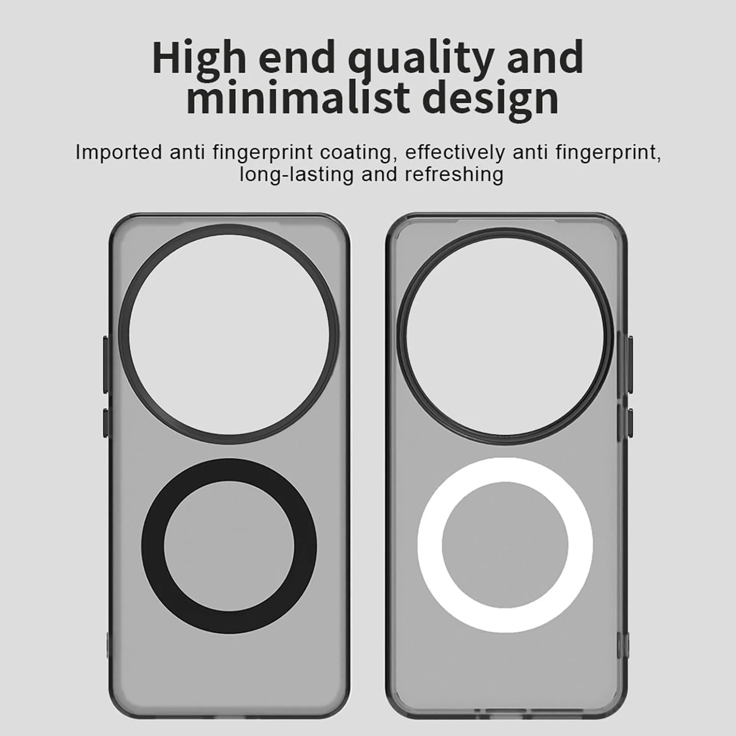 قاب باریک مغناطیسی سازگار برای شیائومی 15 اولترا – پشت سخت کامپیوتر مات نیمه شفاف و فوق العاده نازک با سپر TPU نرم ضد ضربه، محافظت در برابر سقوط، سبک وزن، پوشش ضد اثر انگشت - مشکی