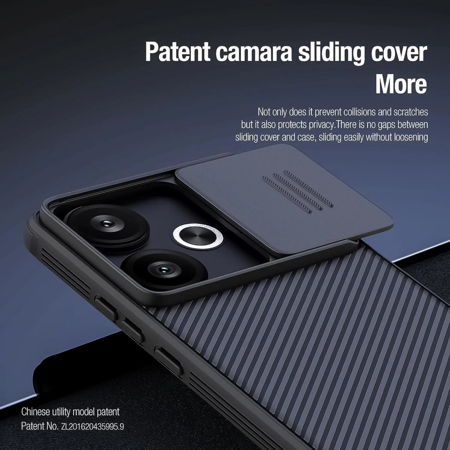 قاب محافظ گوشی شیائومی پوکو F6، کاور کشویی محافظ لنز دوربین، کاور پشتی ضربه گیر TPU با بالشتک هوا، ضد اثر انگشت و باریک