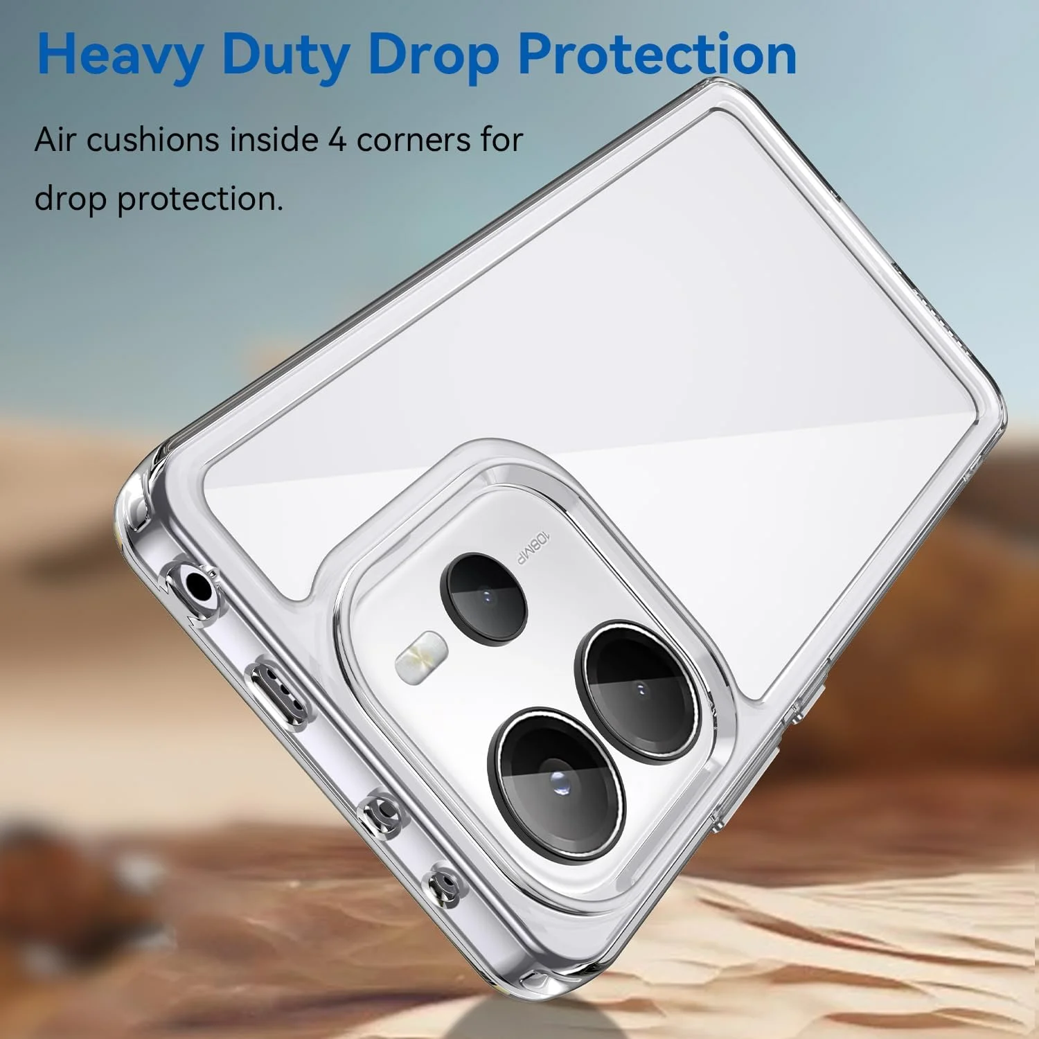 قاب گوشی OIATROE برای شیائومی Redmi Note 14 4G، قاب پشتی شفاف [ضد خش] [TPU شیک و باریک] [جذب شوک] قاب محافظ برای شیائومی Redmi Note 14 4G - شفاف