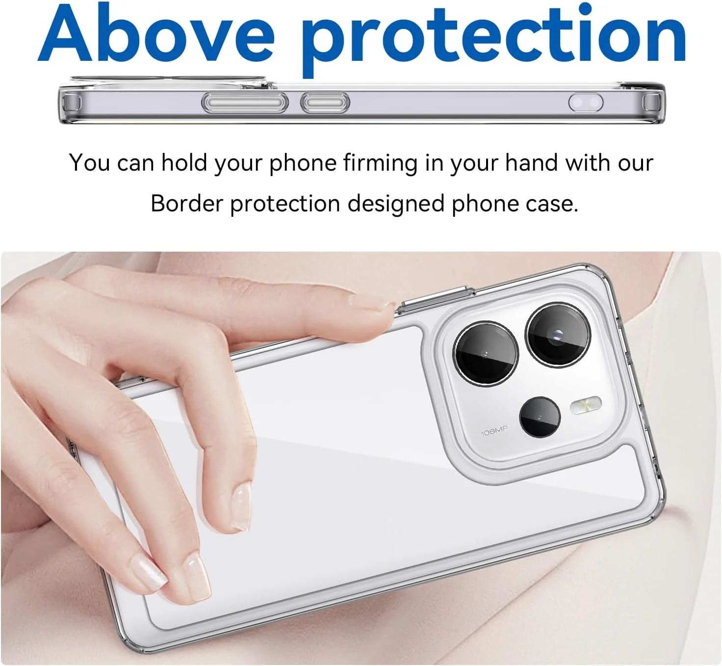 قاب گوشی OIATROE برای شیائومی Redmi Note 14 4G، قاب پشتی شفاف [ضد خش] [TPU شیک و باریک] [جذب شوک] قاب محافظ برای شیائومی Redmi Note 14 4G - شفاف