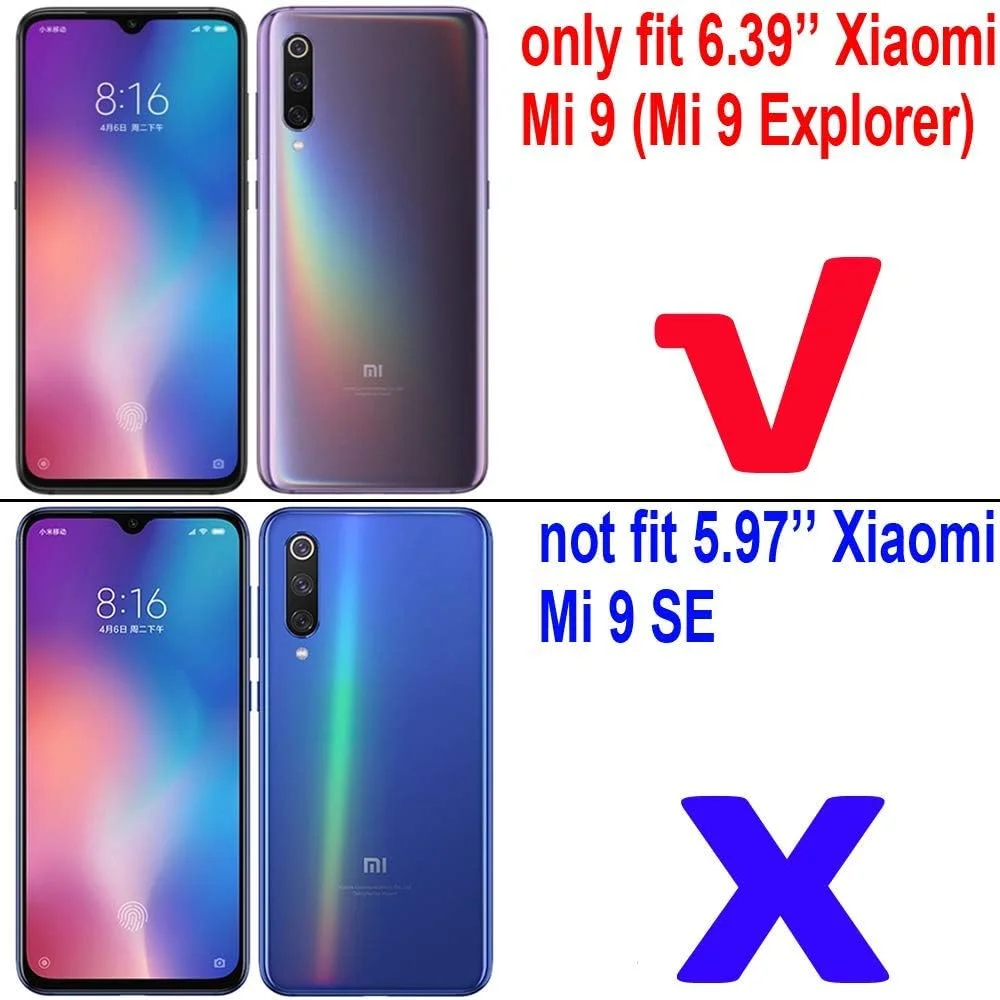 قاب محافظ گوشی شیائومی می 9، با حلقه فلزی، پایه استند، ضد ضربه، لایه دوگانه و مقاوم (قرمز)