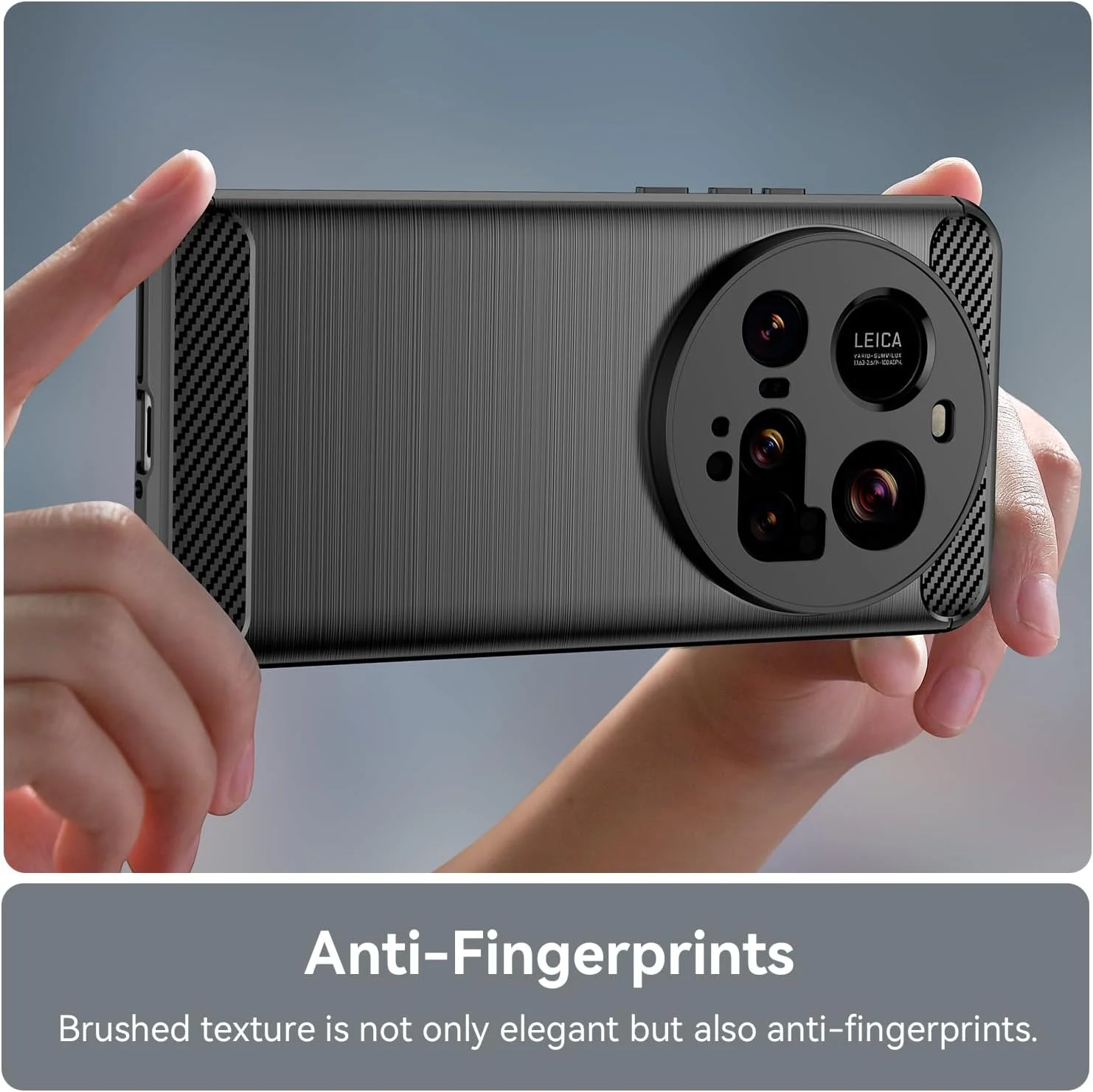 قاب گوشی OIATROE برای شیائومی 15 Ultra، کاور فوق العاده باریک [سبک وزن] [ضد خش] [قاب نرم] - مشکی