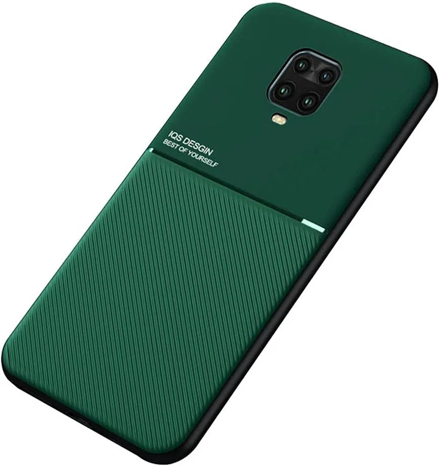 کاور Kepuch Mowen برای Poco M2 Pro، Xiaomi Redmi Note 9S/Note 9 Pro/Note 9 Pro Max - بامپر با صفحه فلزی داخلی برای Poco M2 Pro، Xiaomi Redmi Note 9S/Note 9 Pro/Note 9 Pro Max - سبز