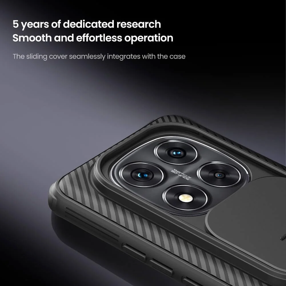 قاب محافظ نیلکین CamShield مناسب برای گوشی شیائومی Redmi Note 14 Pro مدل 2025، پوشش محافظ لنز دوربین، PC سخت، فوق العاده نازک، ضد خش، رنگ مشکی