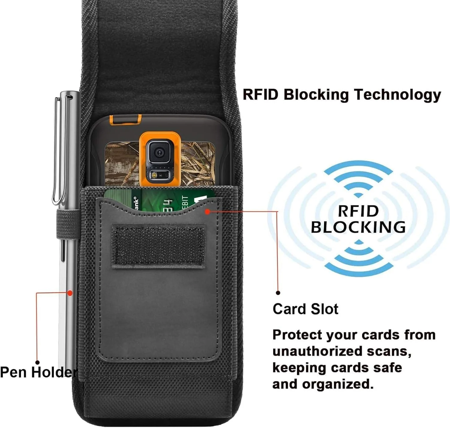 کیف کمری نایلونی تلفن همراه، 1 عدد کیف کمری نایلونی تلفن همراه با گیره کمربند، کیف حمل کارت، کیف تلفن همراه، کیف کمری تلفن همراه مناسب برای بسیاری از تلفن های هوشمند کیف کمری نایلونی تلفن همراه، 1 عدد کیف کمری نایلونی تلفن همراه با گیره کمربند، کیف حمل کارت، کیف تلفن همراه، کیف کمری تلفن همراه مناسب برای بسیاری از تلفن های هوشمند