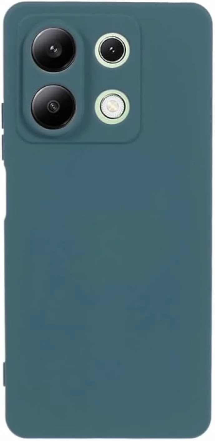 قاب محافظ گوشی شیائومی ردمی نوت 13 4G، رنگ سبز، باریک، نرم، پوشش پشتی TPU، انعطاف پذیر، سیلیکونی، مات، مناسب برای شیائومی ردمی نوت 13 4G، برند Emodil (سبز)