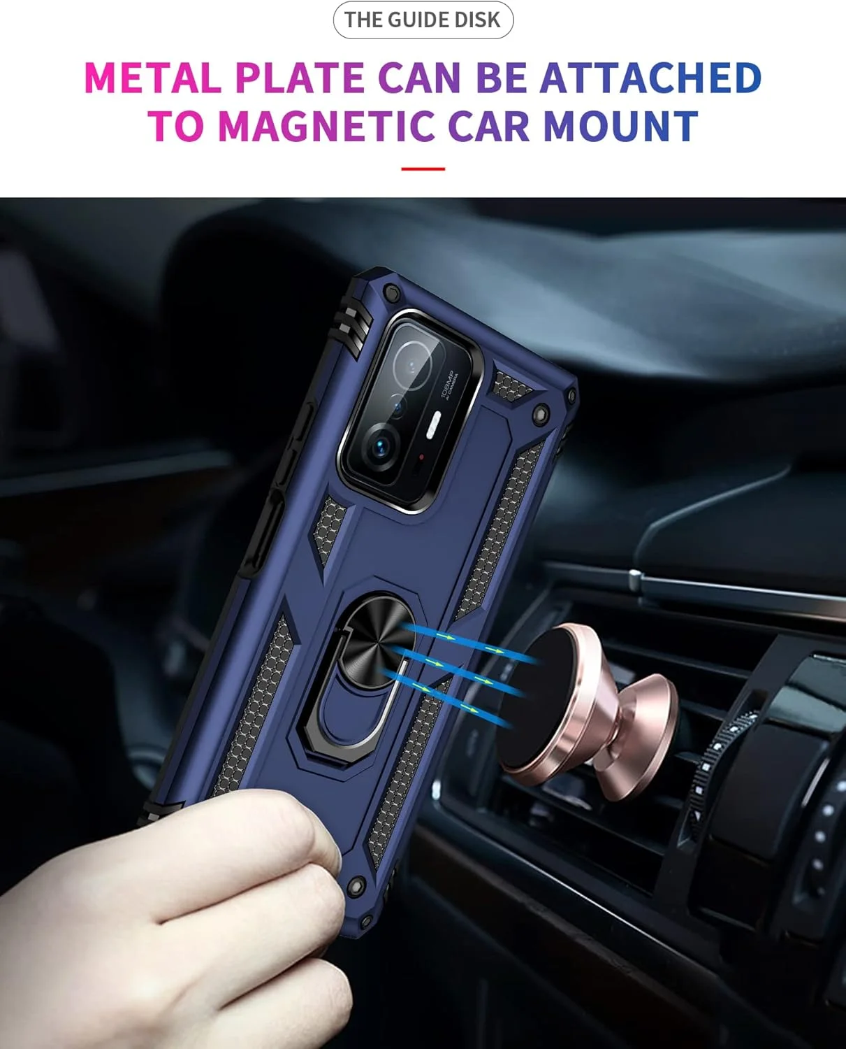 کاور محافظ گوشی شیائومی 11T/11T Pro به همراه حلقه نگهدارنده، سیلیکونی ضد ضربه، مدل Armor، آبی کاور محافظ گوشی شیائومی 11T/11T Pro به همراه حلقه نگهدارنده، سیلیکونی ضد ضربه، مدل Armor، آبی