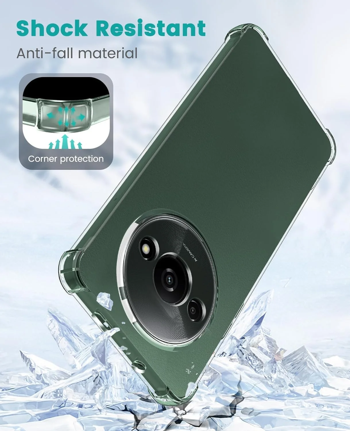 کاور سیلیکونی TPU نرم و محافظ سبک ضد ضربه Zubitech با محافظت از دوربین، طراحی شده برای Xiaomi Redmi A3 (شفاف) کاور سیلیکونی TPU نرم و محافظ سبک ضد ضربه Zubitech با محافظت از دوربین، طراحی شده برای Xiaomi Redmi A3 (شفاف)