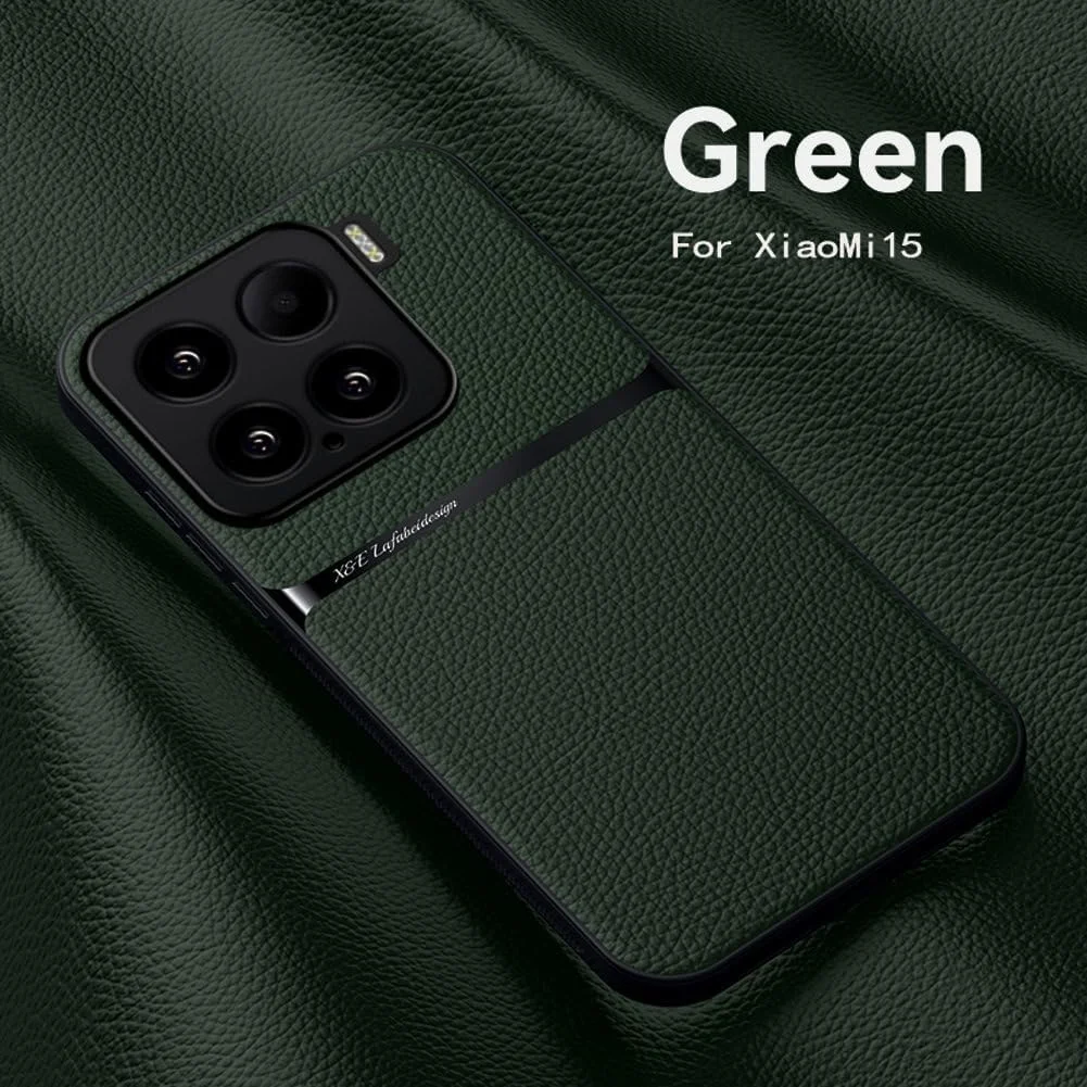 کاور محافظ گوشی Kepuch سازگار با شیائومی 15 - بافت چرم لیتچی، دارای هولدر مغناطیسی و صفحه فلزی داخلی - سبز کاور محافظ گوشی Kepuch سازگار با شیائومی 15 - بافت چرم لیتچی، دارای هولدر مغناطیسی و صفحه فلزی داخلی - سبز