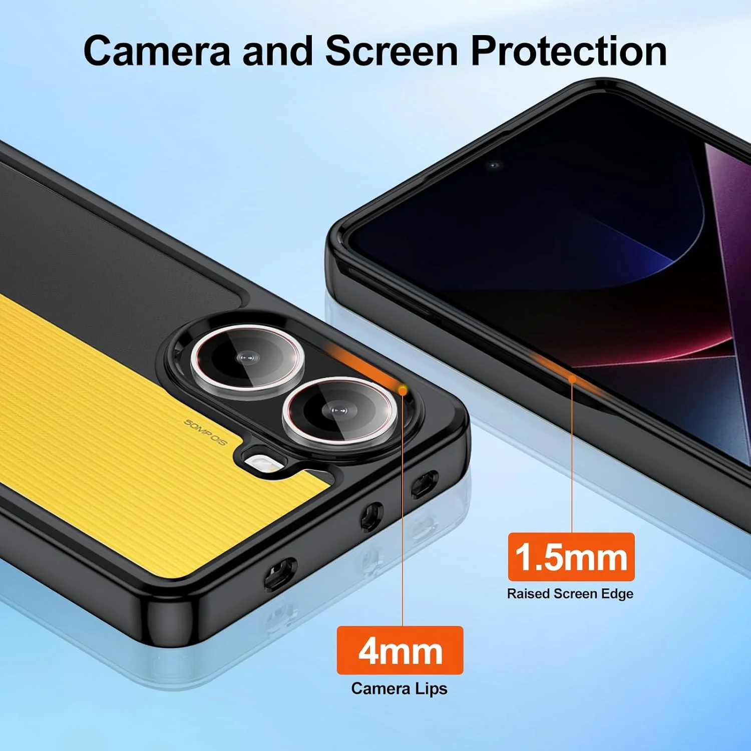 قاب محافظ کریستالی شفاف هیبریدی T Tersely سازگار با شیائومی پوکو X7 پرو - TPU + PC، ضد زردی، قاب محافظ، پوشش ضربه گیر (مشکی) قاب محافظ کریستالی شفاف هیبریدی T Tersely سازگار با شیائومی پوکو X7 پرو - TPU + PC، ضد زردی، قاب محافظ، پوشش ضربه گیر (مشکی)