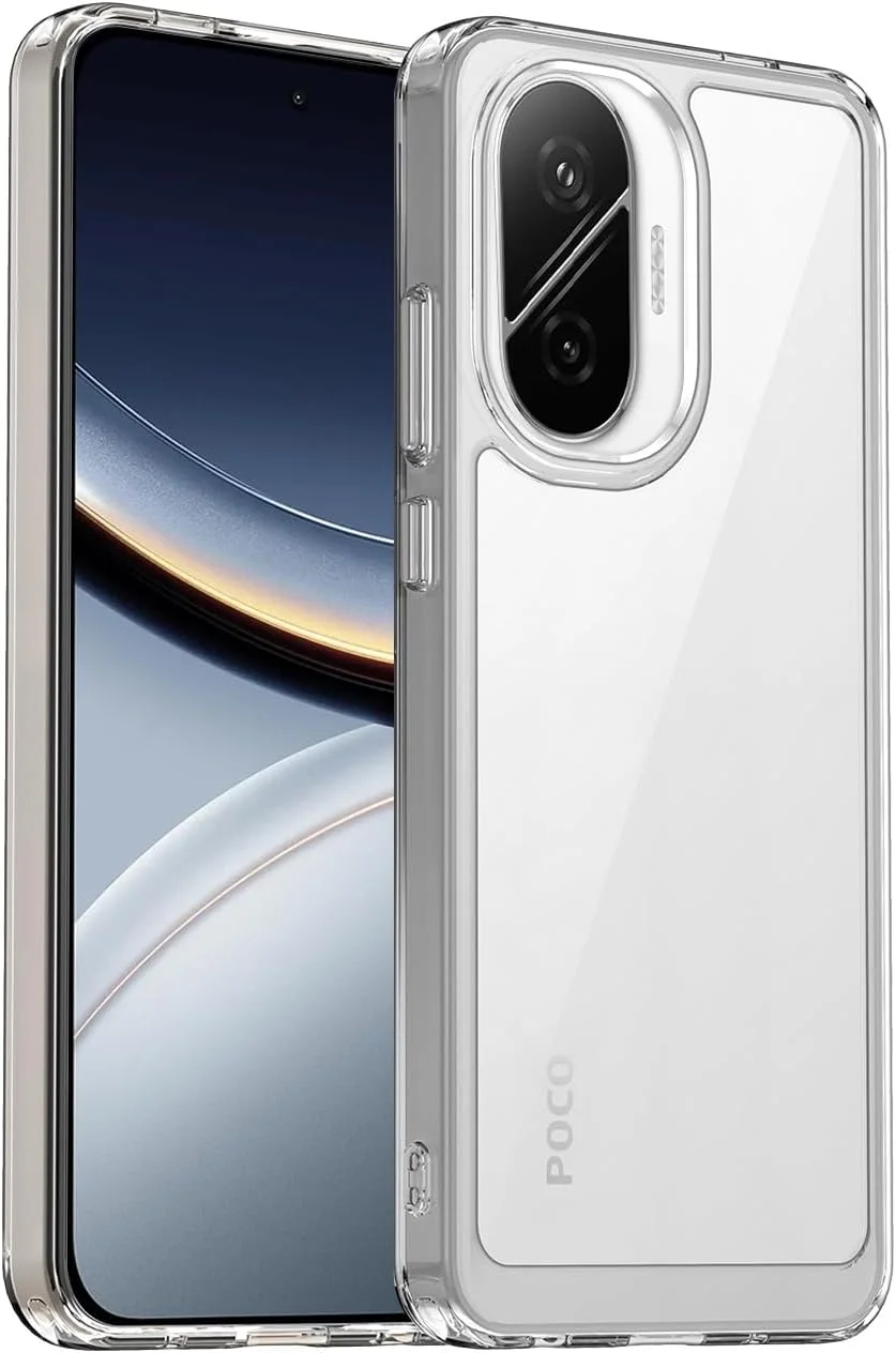 قاب محافظ شفاف T Tersely سازگار با شیائومی POCO F7 - فناوری TPU + پلی کربنات، ضد زردی، قاب محافظ، پوشش ضربه گیر مقاوم در برابر ضربه قاب محافظ شفاف T Tersely سازگار با شیائومی POCO F7 - فناوری TPU + پلی کربنات، ضد زردی، قاب محافظ، پوشش ضربه گیر مقاوم در برابر ضربه