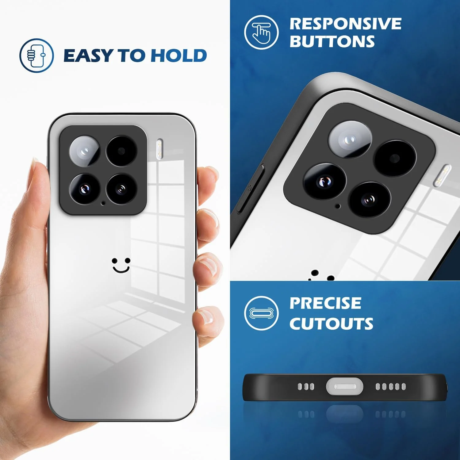 قاب گوشی XINYEXIN برای شیائومی 15 5G، کاور گوشی شیشه ای گرادیانی، ضد ضربه و ضد خش، فوق العاده نازک - مشکی قاب گوشی XINYEXIN برای شیائومی 15 5G، کاور گوشی شیشه ای گرادیانی، ضد ضربه و ضد خش، فوق العاده نازک - مشکی