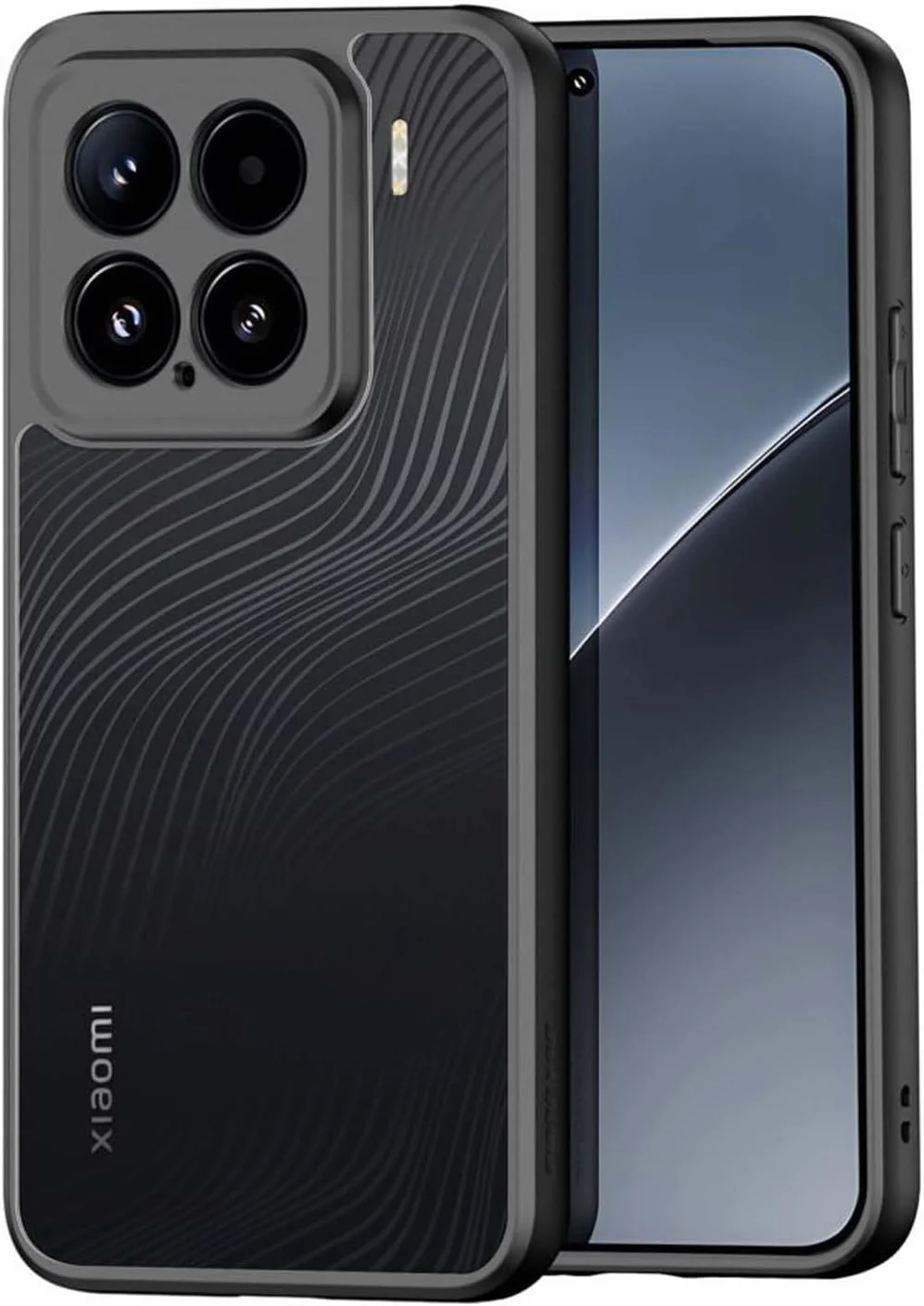 کاور گوشی OIATROE برای شیائومی 15، [باریک] [ضد اثر انگشت] [بافت مات] - مشکی