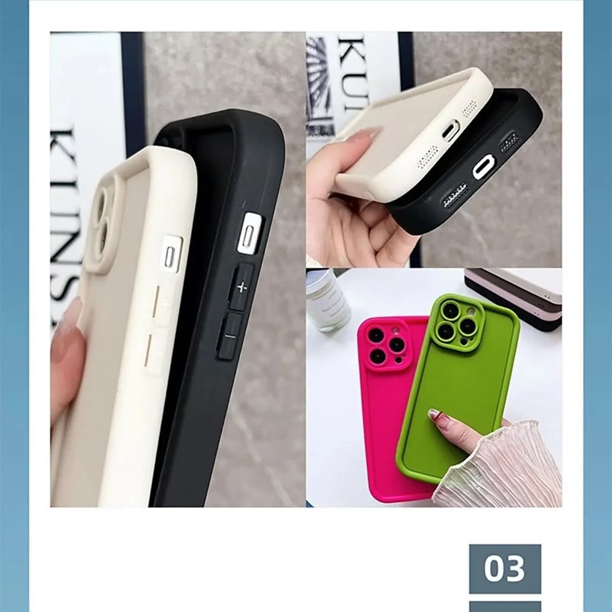 قاب محافظ سیلیکونی ضد ضربه برای گوشی شیائومی ردمی نوت 13 4G به همراه محافظ صفحه نمایش شیشه ای [2 عدد]، محافظت نظامی، ضد لغزش (سبز تیره، نوت 13 4G)