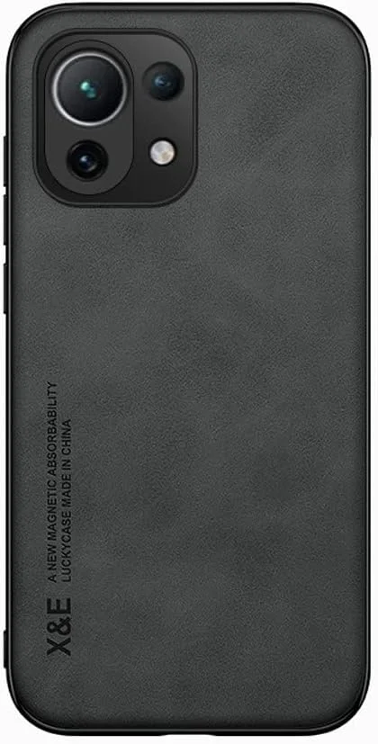 کاور ابریشمی Kepuch مناسب برای شیائومی 11 لایت - بامپر با صفحه فلزی داخلی - مشکی