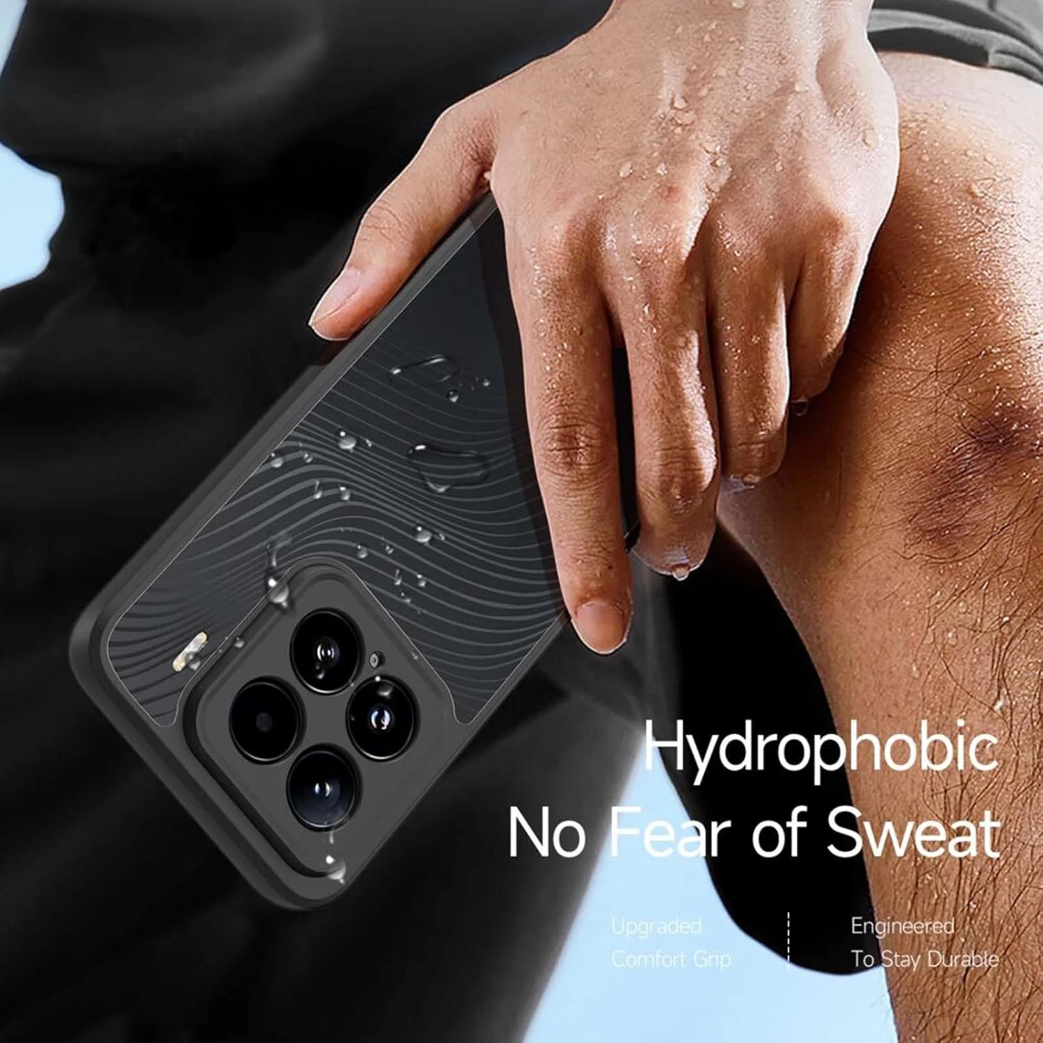 کاور گوشی OIATROE برای شیائومی 15، [باریک] [ضد اثر انگشت] [بافت مات] - مشکی