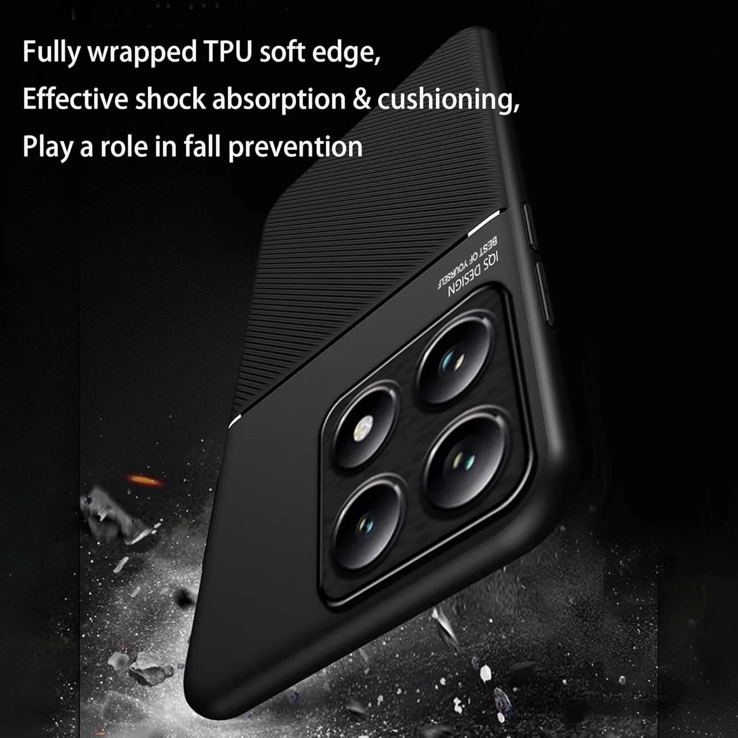 قاب محافظ سازگار با شیائومی 14T، قاب سیلیکونی TPU برای محافظت از گوشی شیائومی 14T، باریک و سازگار با قاب شیائومی 14T