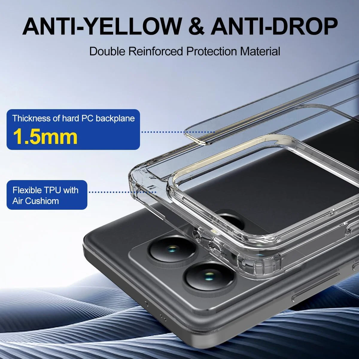 کاور محافظ کریستالی شفاف هیبریدی T Tersely سازگار با شیائومی 14T Pro 5G - فناوری TPU + پلی کربنات، ضد زردی، کاور محافظ، بامپر ضد ضربه کاور محافظ کریستالی شفاف هیبریدی T Tersely سازگار با شیائومی 14T Pro 5G - فناوری TPU + پلی کربنات، ضد زردی، کاور محافظ، بامپر ضد ضربه