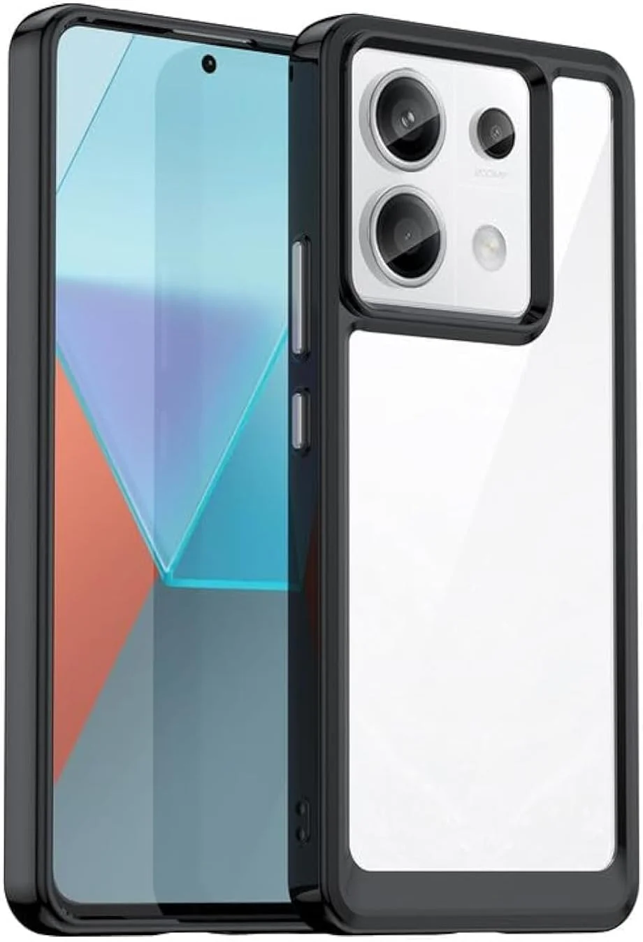 قاب محافظ گوشی شیائومی ردمی نوت 13 پرو، بامپر TPU انعطاف پذیر و پشت شفاف، محافظت در برابر سقوط با بالشتک هوا، باریک، ضد اثر انگشت، محافظت کامل، مشکی قاب محافظ گوشی شیائومی ردمی نوت 13 پرو، بامپر TPU انعطاف پذیر و پشت شفاف، محافظت در برابر سقوط با بالشتک هوا، باریک، ضد اثر انگشت، محافظت کامل، مشکی