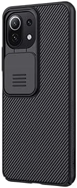 قاب محافظ نیلکین مدل ALSAFWAH مناسب برای گوشی شیائومی Mi 11 Lite، قاب محافظ دوربین نیلکین برای شیائومی 11 Lite 4G / 5G [6.55 اینچ 2021] قاب محافظ کشویی دوربین Camshield [رنگ مشکی]