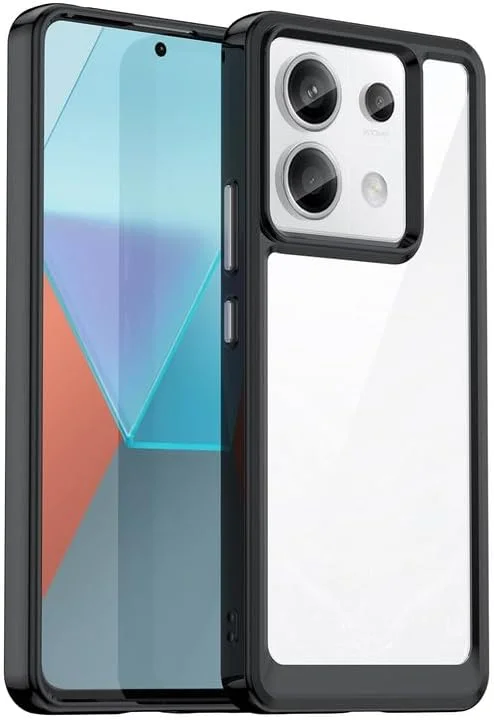 قاب محافظ گوشی شیائومی ردمی نوت 13 پرو، بامپر TPU انعطاف پذیر و پشت شفاف، محافظت در برابر سقوط با بالشتک هوا، باریک، ضد اثر انگشت، محافظت کامل، مشکی قاب محافظ گوشی شیائومی ردمی نوت 13 پرو، بامپر TPU انعطاف پذیر و پشت شفاف، محافظت در برابر سقوط با بالشتک هوا، باریک، ضد اثر انگشت، محافظت کامل، مشکی