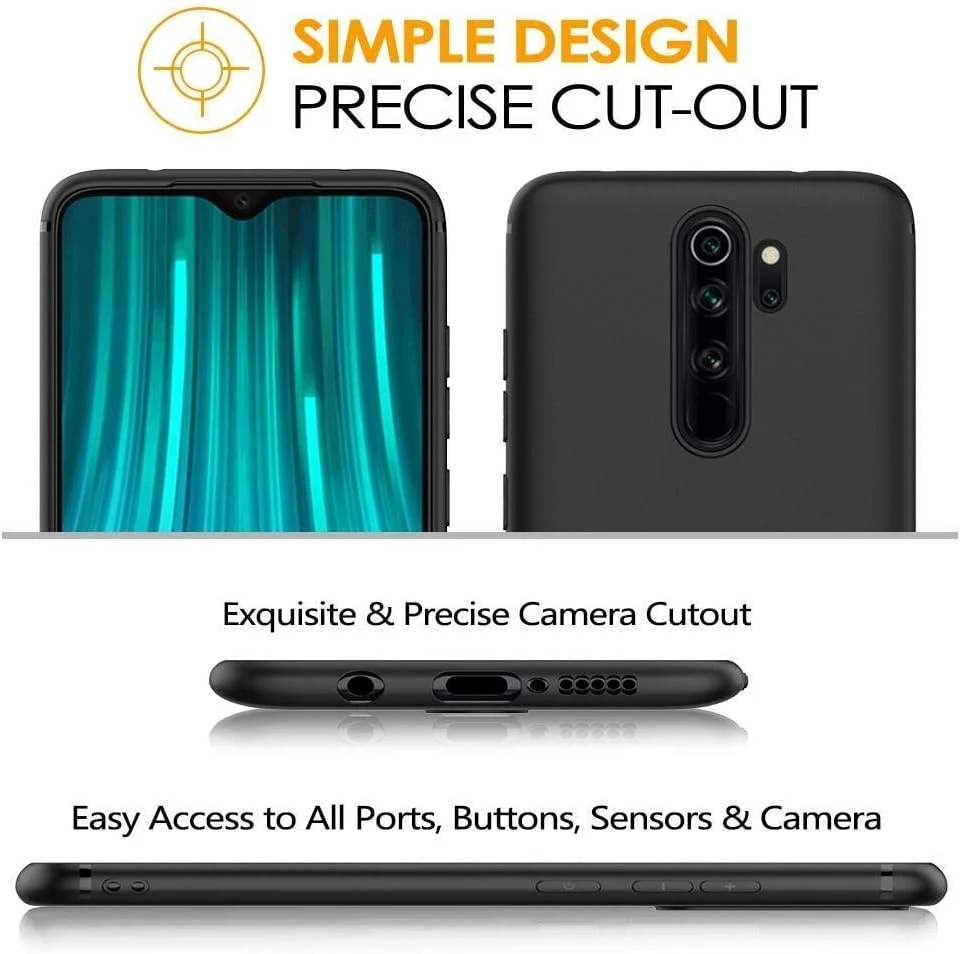 قاب محافظ گوشی شیائومی ردمی نوت 8 پرو - پوشش نرم و انعطاف پذیر با قابلیت جذب ضربه - مشکی مات قاب محافظ گوشی شیائومی ردمی نوت 8 پرو - پوشش نرم و انعطاف پذیر با قابلیت جذب ضربه - مشکی مات