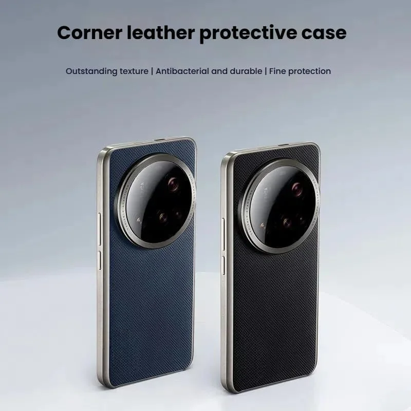 قاب محافظ گوشی شیائومی Mi 15 Ultra با طرح چرمی، بدنه سخت PC، سبک و ضد ضربه (آبی) قاب محافظ گوشی شیائومی Mi 15 Ultra با طرح چرمی، بدنه سخت PC، سبک و ضد ضربه (آبی)