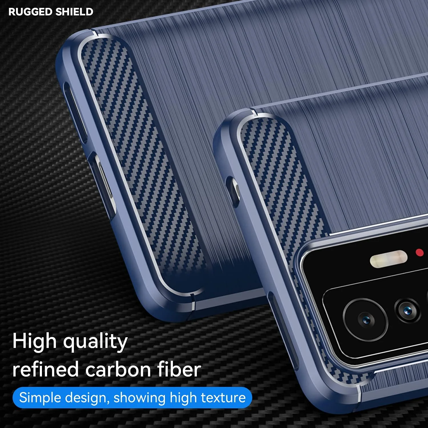 کاور اولترا اسلیم [سبک وزن] [ضد خش] [نرم] OIATROE برای گوشی های شیائومی 11T / 11T Pro - آبی