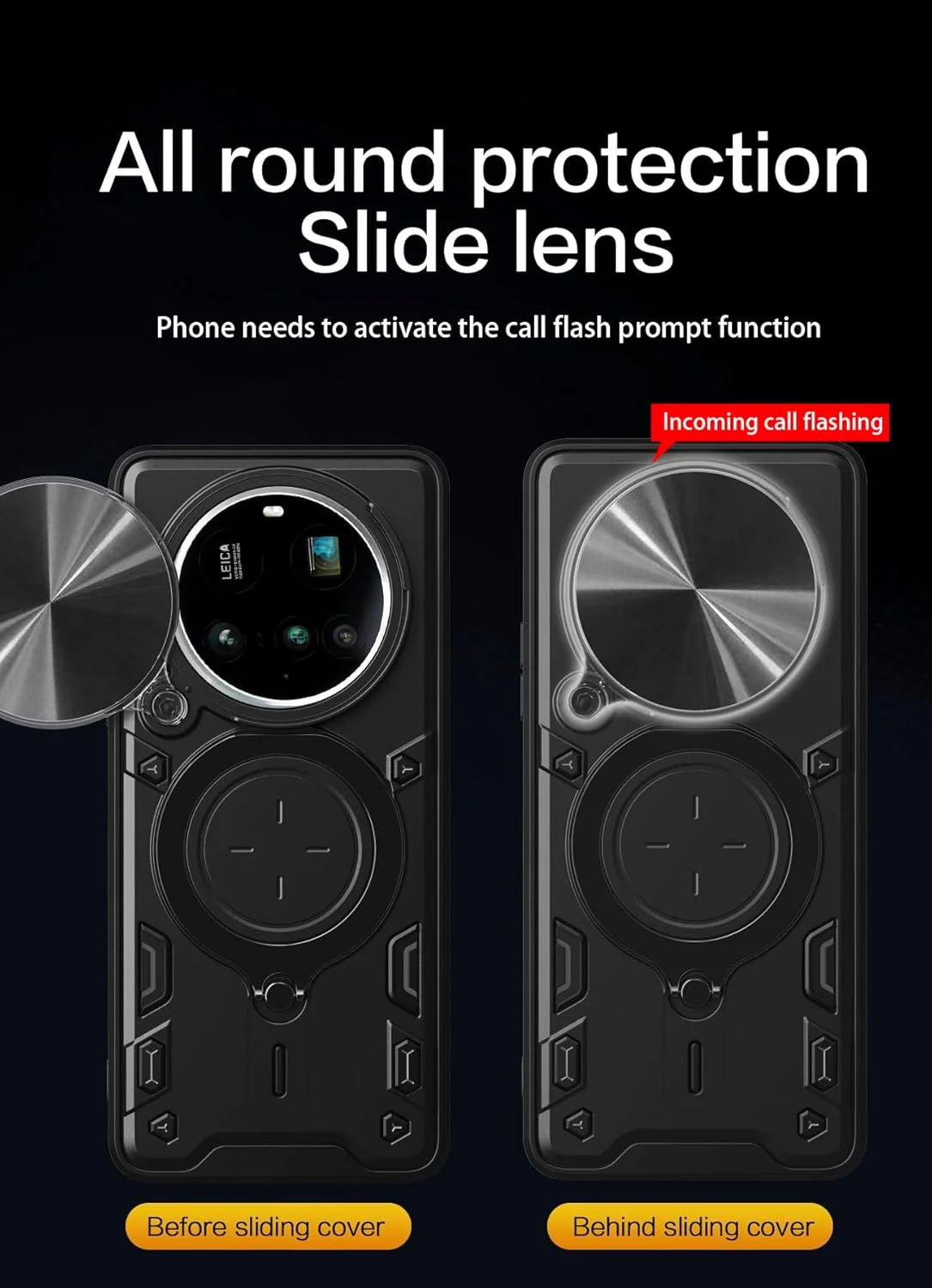 قاب محافظ گوشی شیائومی 15 Ultra 5G با محافظ کشویی دوربین، قاب محافظ سنگین و مقاوم - مشکی قاب محافظ گوشی شیائومی 15 Ultra 5G با محافظ کشویی دوربین، قاب محافظ سنگین و مقاوم - مشکی