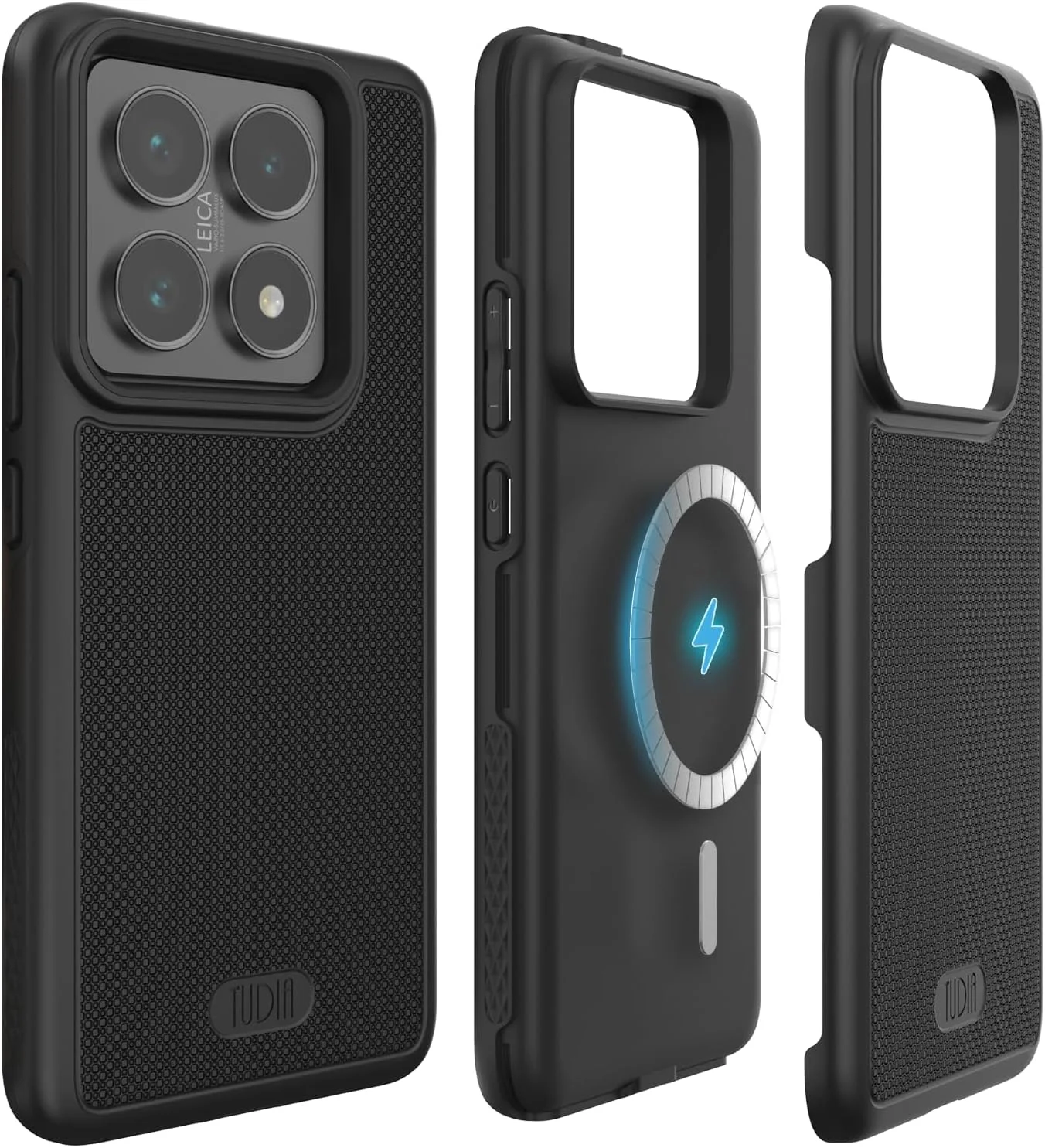 کاور محافظ دو لایه و ضد ضربه مدل MergeGrip تودیا مناسب برای گوشی شیائومی 14T Pro 5G (سال 2024) - طراحی باریک، مقاوم و سازگار با Magsafe (مشکی)