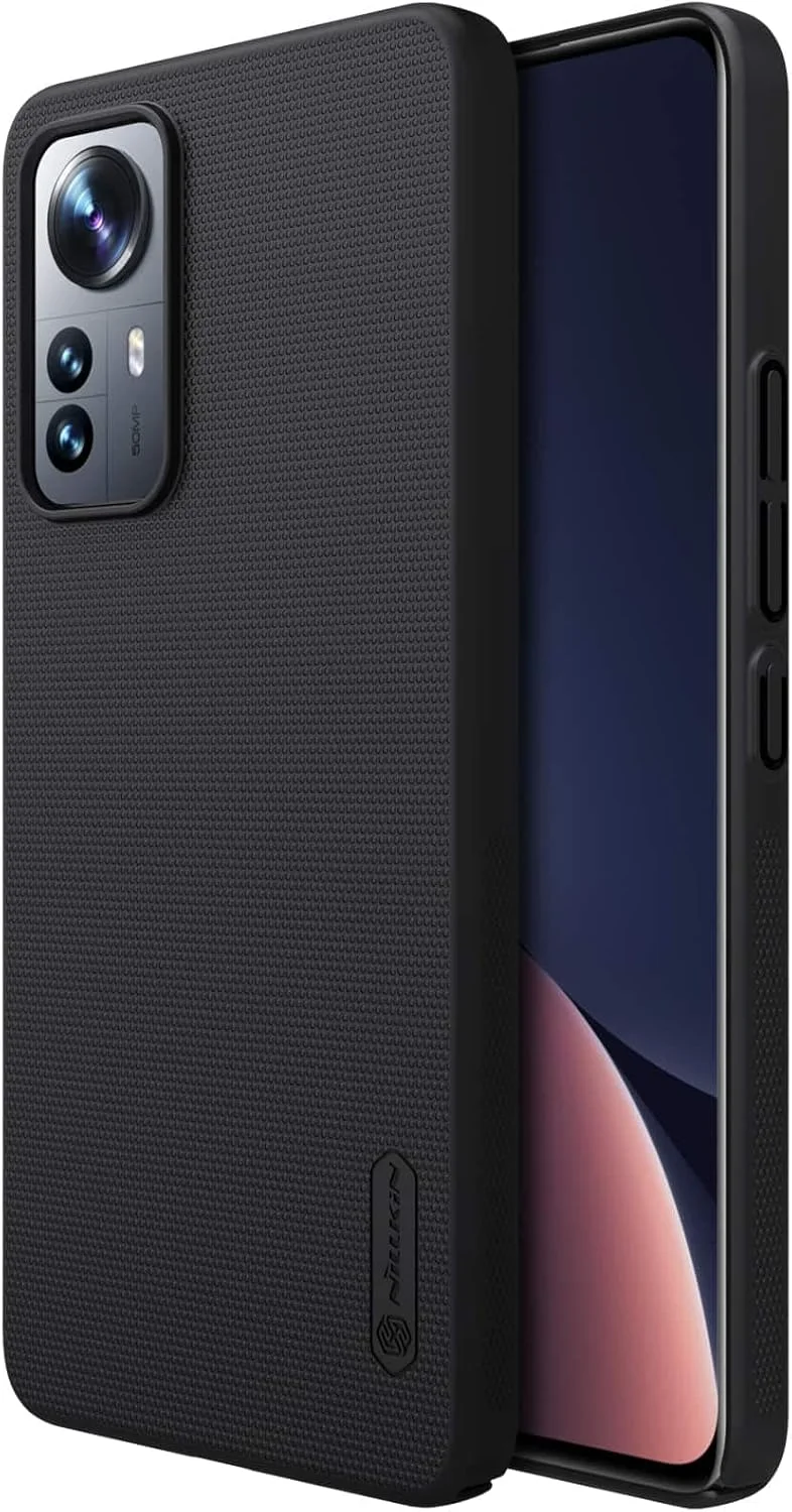 قاب نیلکین مدل Super Frosted مناسب برای گوشی شیائومی Mi 12 Lite 5G (6.55 اینچ) با پوشش سخت و ضد لغزش، رنگ مشکی