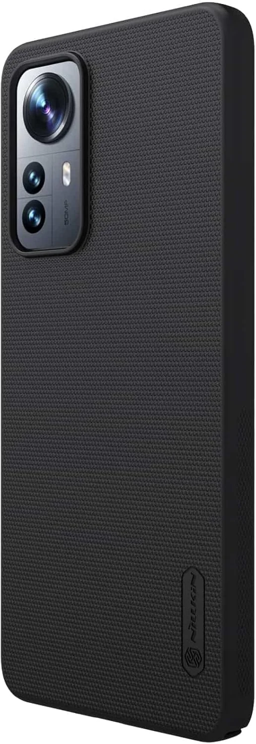 قاب نیلکین مدل Super Frosted مناسب برای گوشی شیائومی Mi 12 Lite 5G (6.55 اینچ) با پوشش سخت و ضد لغزش، رنگ مشکی