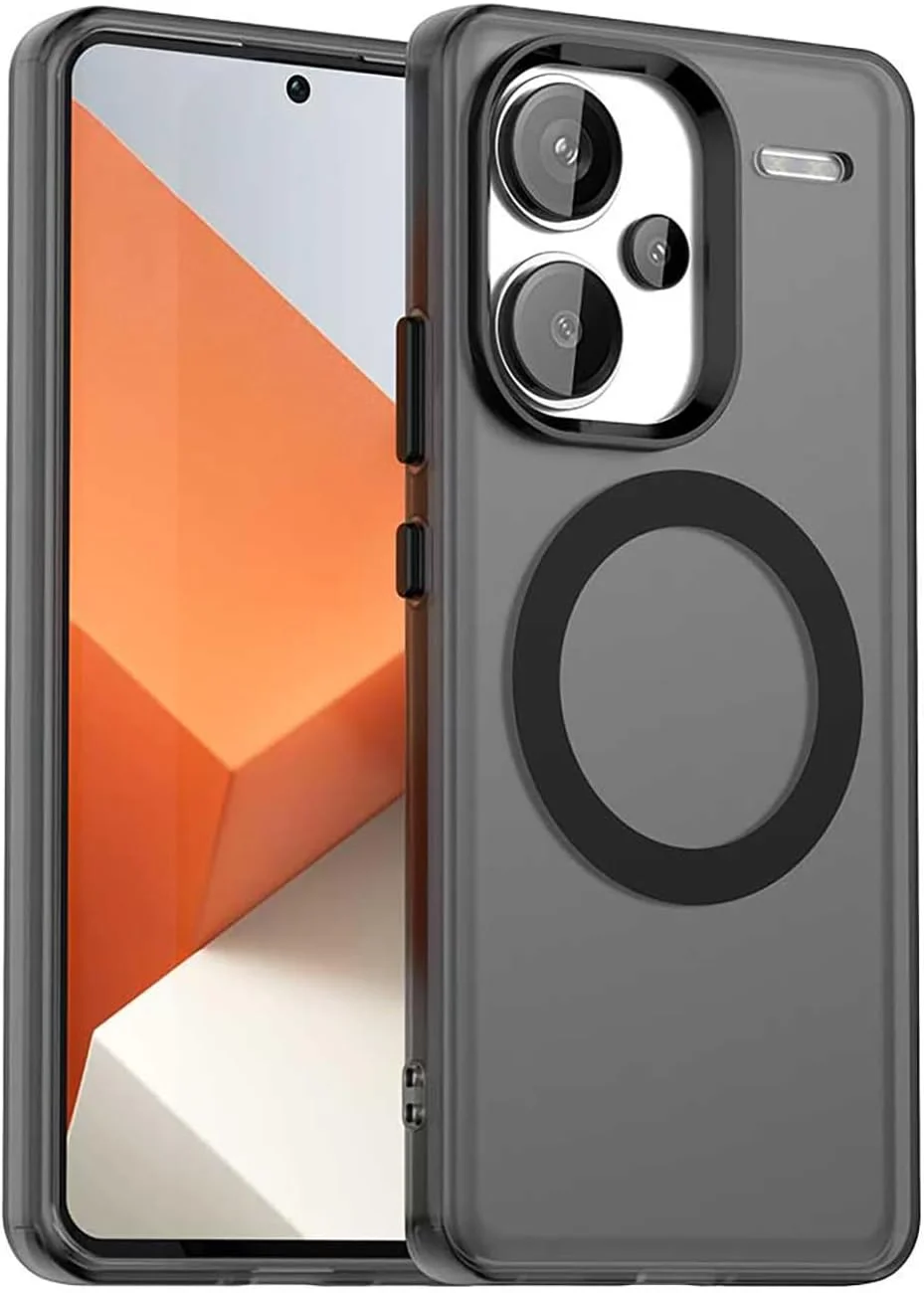 کاور ایلینگ برای شیائومی ردمی نوت 13 پرو+ 5G/پلاس 5G، سازگار با شارژ مغناطیسی، PC سخت مات نیمه شفاف فوق العاده نازک + بامپر TPU سیلیکونی انعطاف پذیر مقاوم در برابر ضربه (مشکی) کاور ایلینگ برای شیائومی ردمی نوت 13 پرو+ 5G/پلاس 5G، سازگار با شارژ مغناطیسی، PC سخت مات نیمه شفاف فوق العاده نازک + بامپر TPU سیلیکونی انعطاف پذیر مقاوم در برابر ضربه (مشکی)