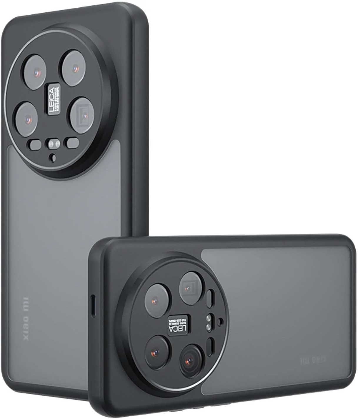 کاور محافظ گوشی شیائومی 14 اولترا، کاور محافظ سبک وزن ترکیبی از جنس PC سخت و ضربه گیر TPU نرم [طراحی مات نیمه شفاف]، مشکی