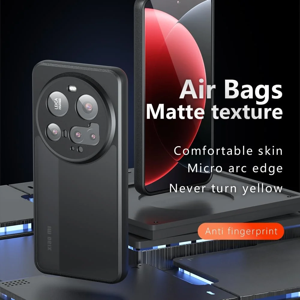 کاور محافظ سازگار با گوشی شیائومی 15 Ultra: کاور نرم TPU با حس پوست مات و ضد ضربه برای شیائومی 15 Ultra 5G (مشکی مات) کاور محافظ سازگار با گوشی شیائومی 15 Ultra: کاور نرم TPU با حس پوست مات و ضد ضربه برای شیائومی 15 Ultra 5G (مشکی مات)