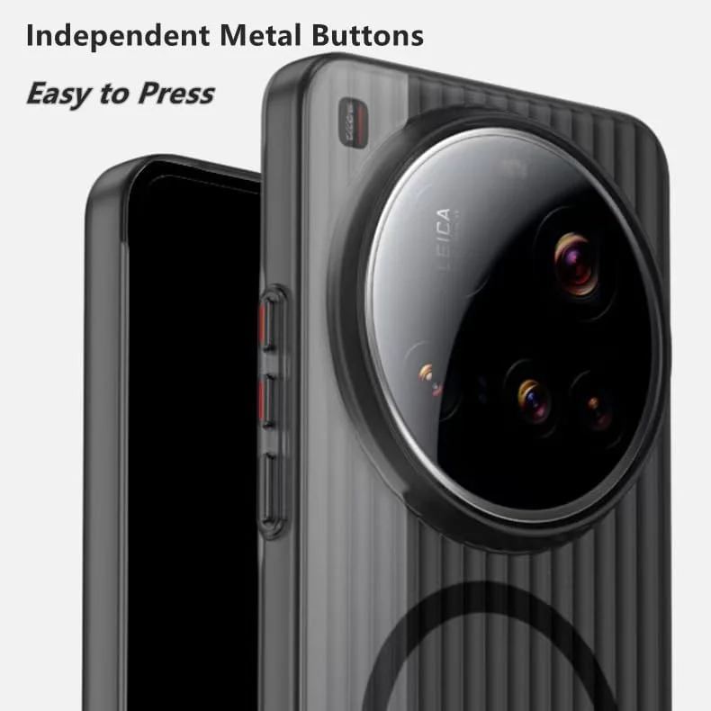 قاب باریک مغناطیسی برای شیائومی 15 اولترا 5G | سازگار با Magsafe | کاور مات نیمه شفاف و ضد ضربه برای زنان، مردان و دختران، قاب محافظ ضد خش برای شیائومی 15 اولترا 5G، خاکستری مات