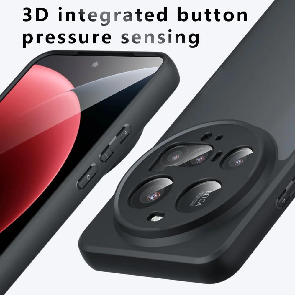 کاور محافظ سازگار با گوشی شیائومی 15 Ultra: کاور نرم TPU با حس پوست مات و ضد ضربه برای شیائومی 15 Ultra 5G (مشکی مات) کاور محافظ سازگار با گوشی شیائومی 15 Ultra: کاور نرم TPU با حس پوست مات و ضد ضربه برای شیائومی 15 Ultra 5G (مشکی مات)