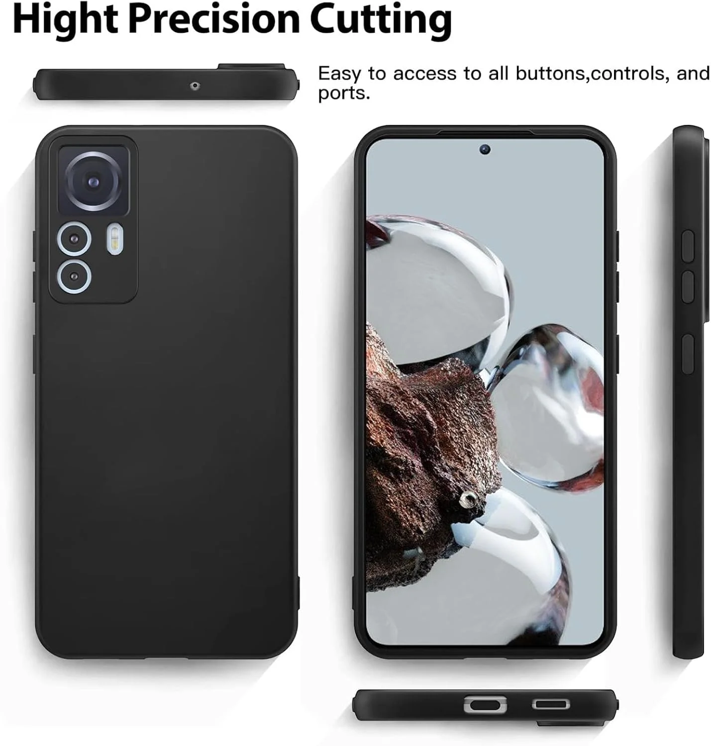 کاور سیلیکونی محافظ گوشی شیائومی 12T، نازک با محافظت از دوربین، داخلی نرم، باریک و انعطاف پذیر (مناسب برای شیائومی 12T - مشکی) کاور سیلیکونی محافظ گوشی شیائومی 12T، نازک با محافظت از دوربین، داخلی نرم، باریک و انعطاف پذیر (مناسب برای شیائومی 12T - مشکی)