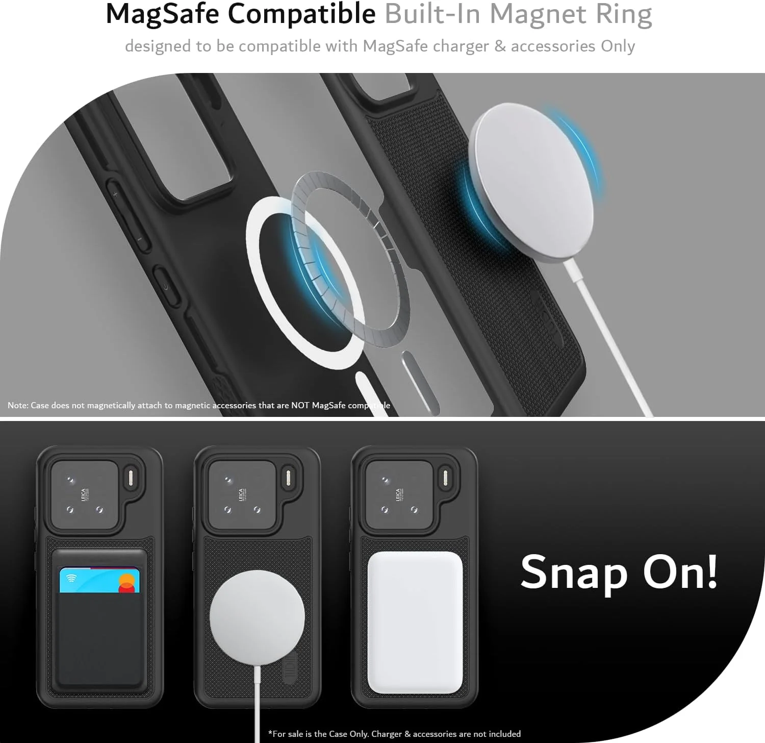 کاور محافظ دو لایه TUDIA DualShield Grip طراحی شده برای گوشی شیائومی 15 5G (2025) مدل [MergeGrip] مقاوم در برابر ضربه، باریک و بادوام