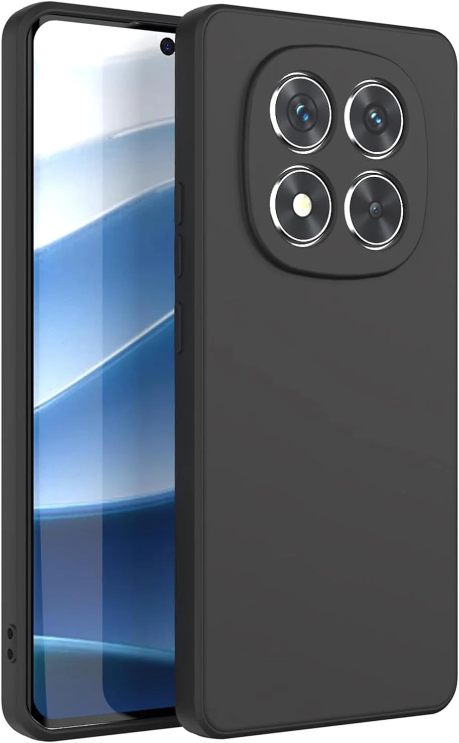 کاور محافظ گوشی شیائومی ردمی نوت ۱۴ پرو 4G، مشکی، باریک، TPU نرم، سیلیکونی انعطاف پذیر، مات، برند Emodil (مشکی)