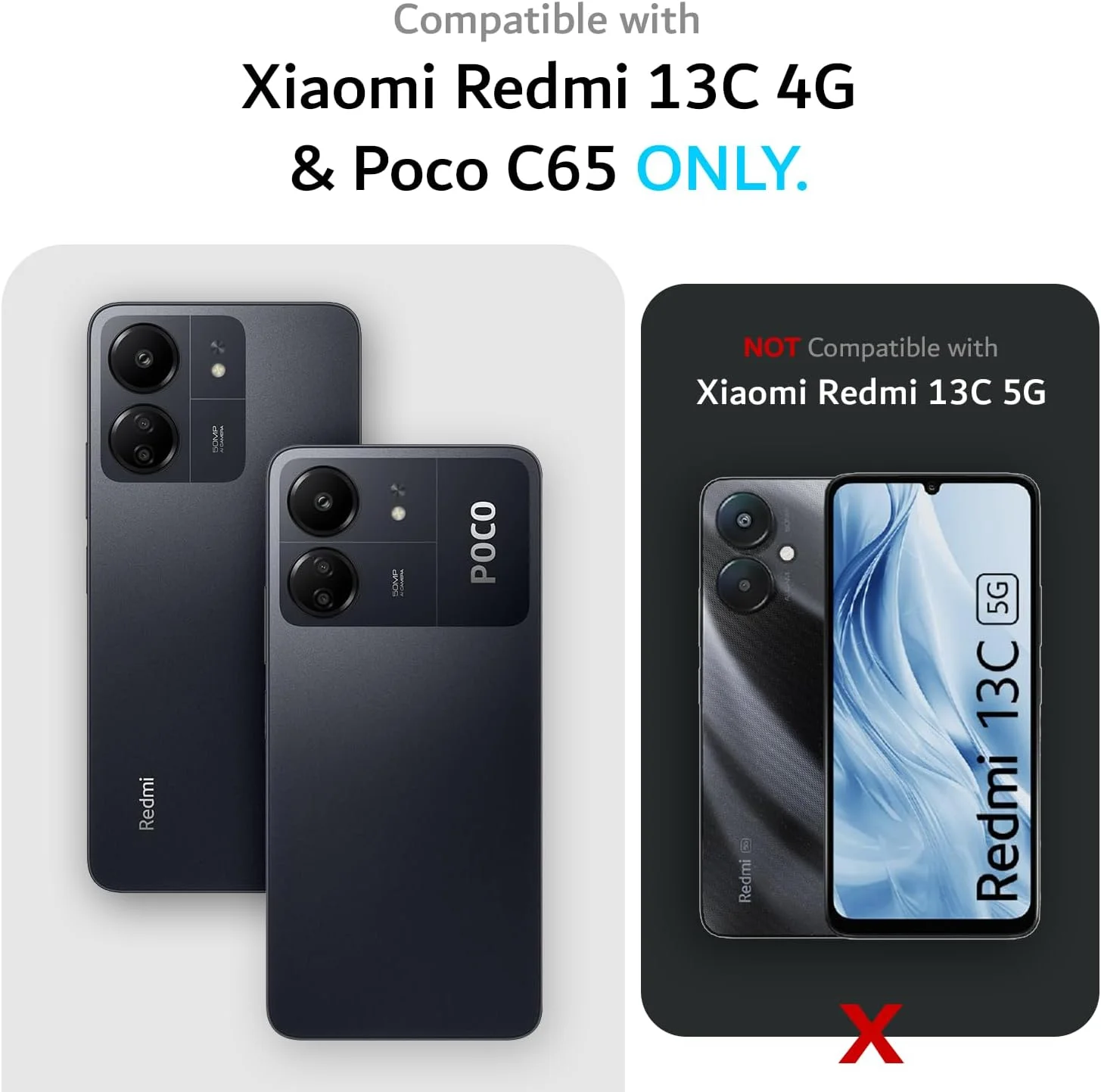 کاور محافظ دوگانه TUDIA سازگار با گوشی شیائومی Redmi 13C 4G / پوکو C65، [MergeGrip] محافظت دو لایه و ضد ضربه با استاندارد نظامی - رنگ سبز لیلی