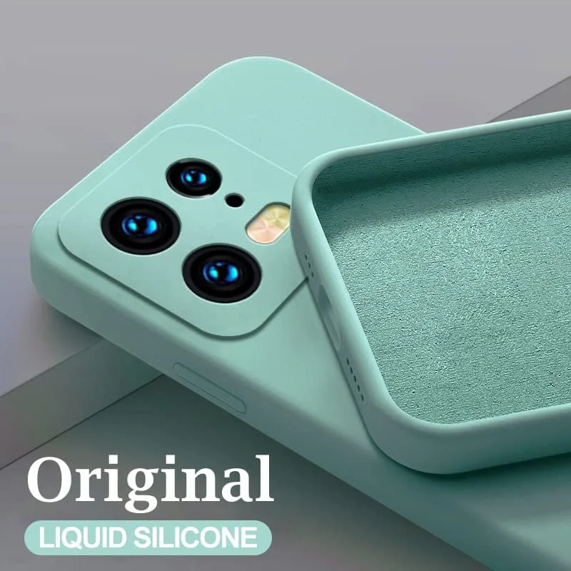 کاور سیلیکونی برای شیائومی 13 پرو 5G، کاور ضربه گیر ژله ای مایع با آستر میکروفیبر نرم، محافظ باریک و ضد ضربه برای شیائومی Mi 13 پرو (سبز)