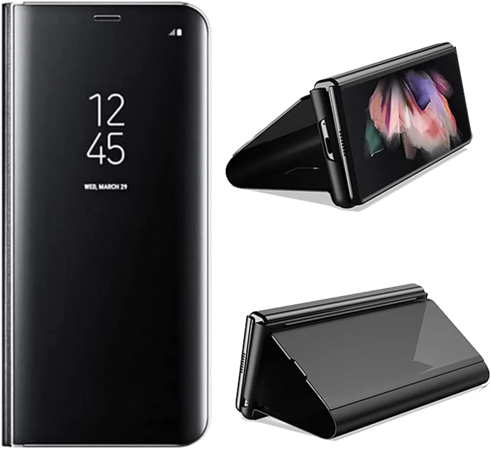 کاور محافظ تاشو و آینه ای مناسب برای گوشی شیائومی Mi 12T / 12T Pro - رنگ مشکی کاور محافظ تاشو و آینه ای مناسب برای گوشی شیائومی Mi 12T / 12T Pro - رنگ مشکی