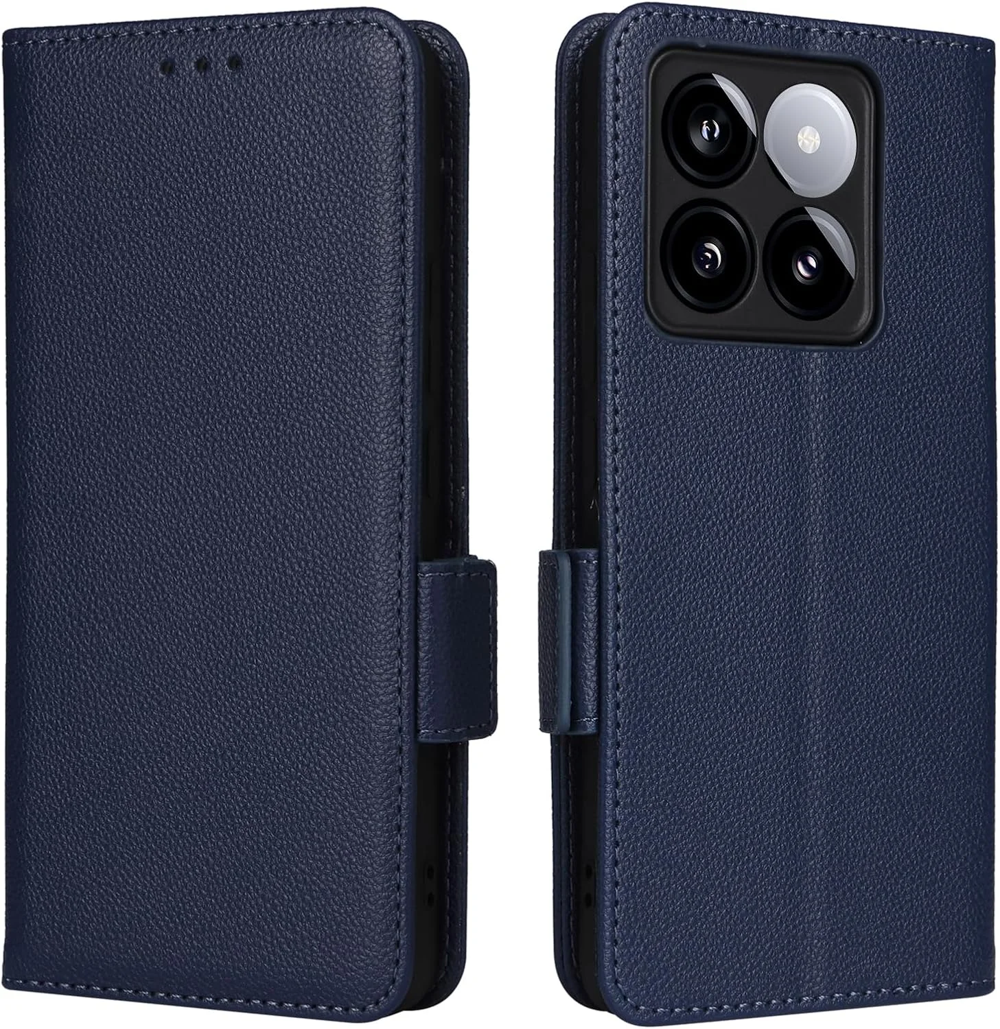 کیف پول و کاور استند OIATROE برای شیائومی 14T - دارای قفل مغناطیسی، کیف پول چرمی تاشو بسیار باریک برای شیائومی 14T - آبی کیف پول و کاور استند OIATROE برای شیائومی 14T - دارای قفل مغناطیسی، کیف پول چرمی تاشو بسیار باریک برای شیائومی 14T - آبی