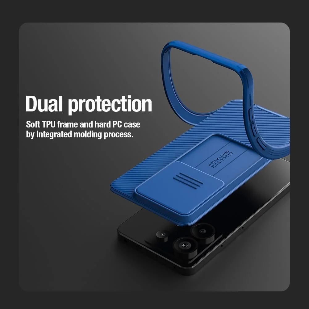 کاور محافظ سری CamShield Pro نیلکین طراحی شده برای شیائومی Redmi Note 13 Pro - آبی کاور محافظ سری CamShield Pro نیلکین طراحی شده برای شیائومی Redmi Note 13 Pro - آبی