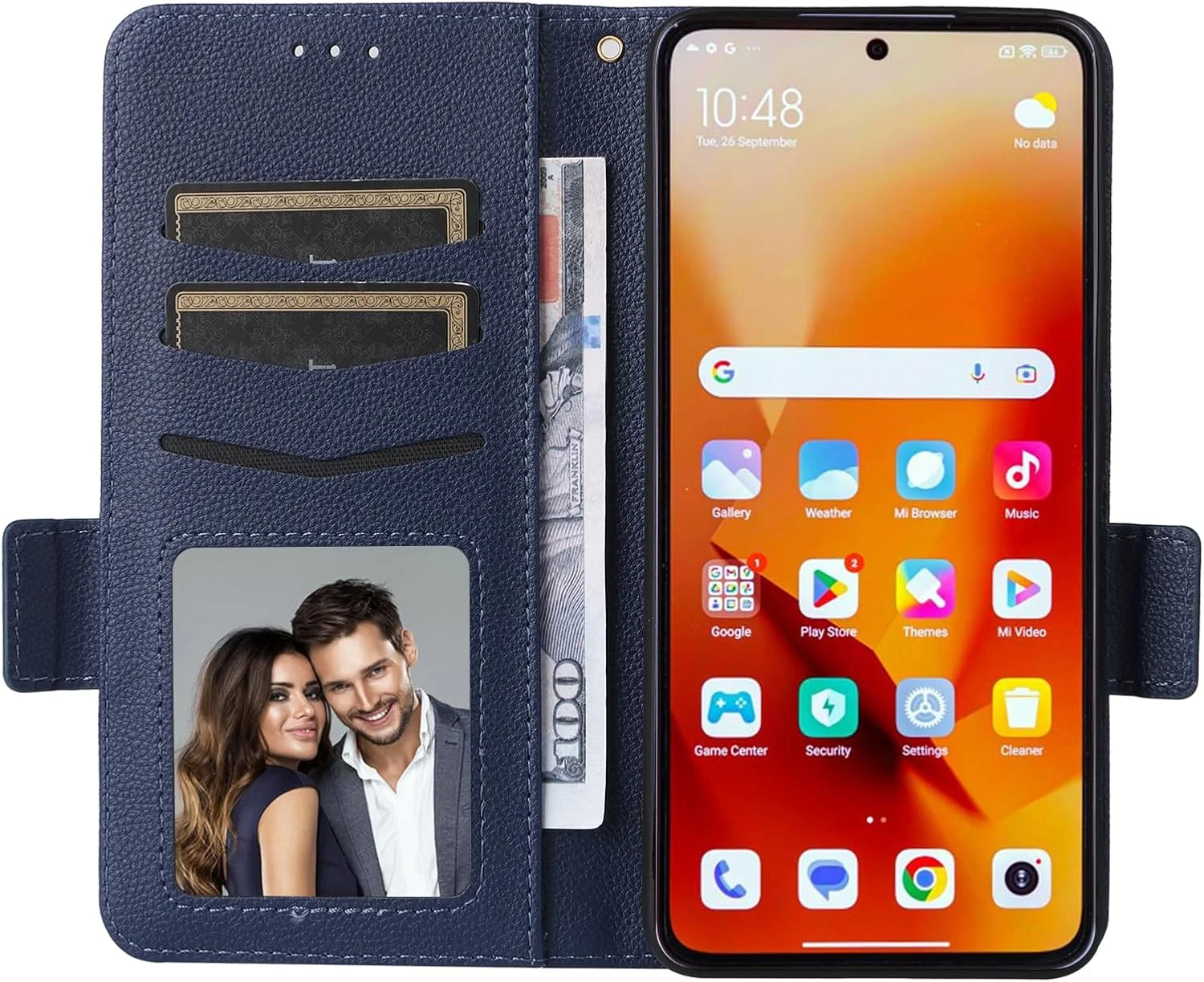 کیف پول و کاور استند OIATROE برای شیائومی 14T - دارای قفل مغناطیسی، کیف پول چرمی تاشو بسیار باریک برای شیائومی 14T - آبی کیف پول و کاور استند OIATROE برای شیائومی 14T - دارای قفل مغناطیسی، کیف پول چرمی تاشو بسیار باریک برای شیائومی 14T - آبی